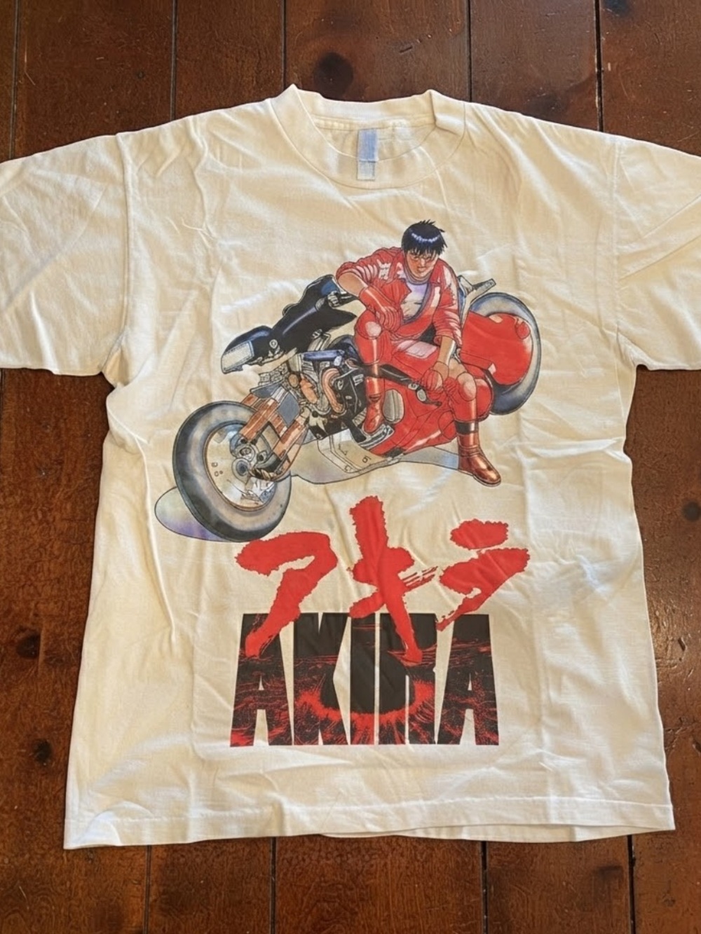 Gildan White Akira Japanese Graphic Tee